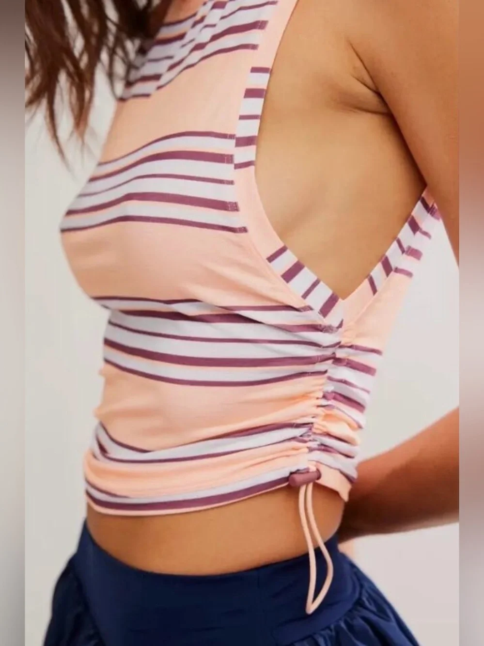 Free People Movement Sport Mode Muscle Tank Striped XS
